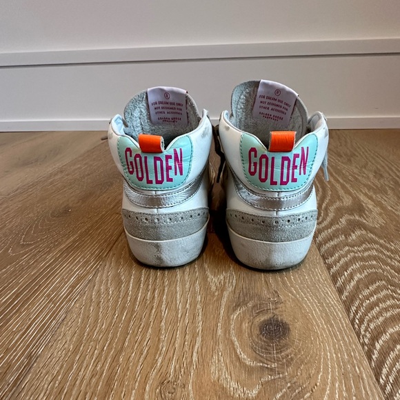 Golden Goose White & Gray Mid Star Sneakers 37 - Picture 10 of 11